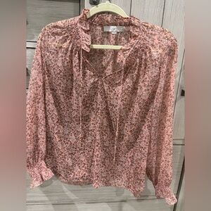 LOFT Blush Floral Top